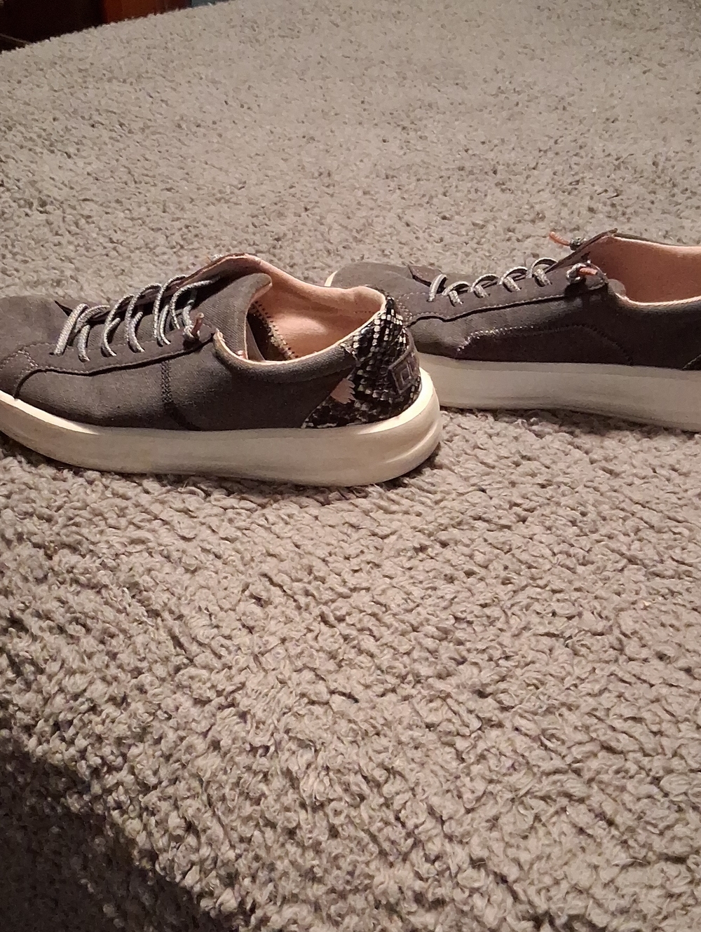Hey Dude Women's Gray Slip-On Style Sneakers (Used) - Picture 2 of 6